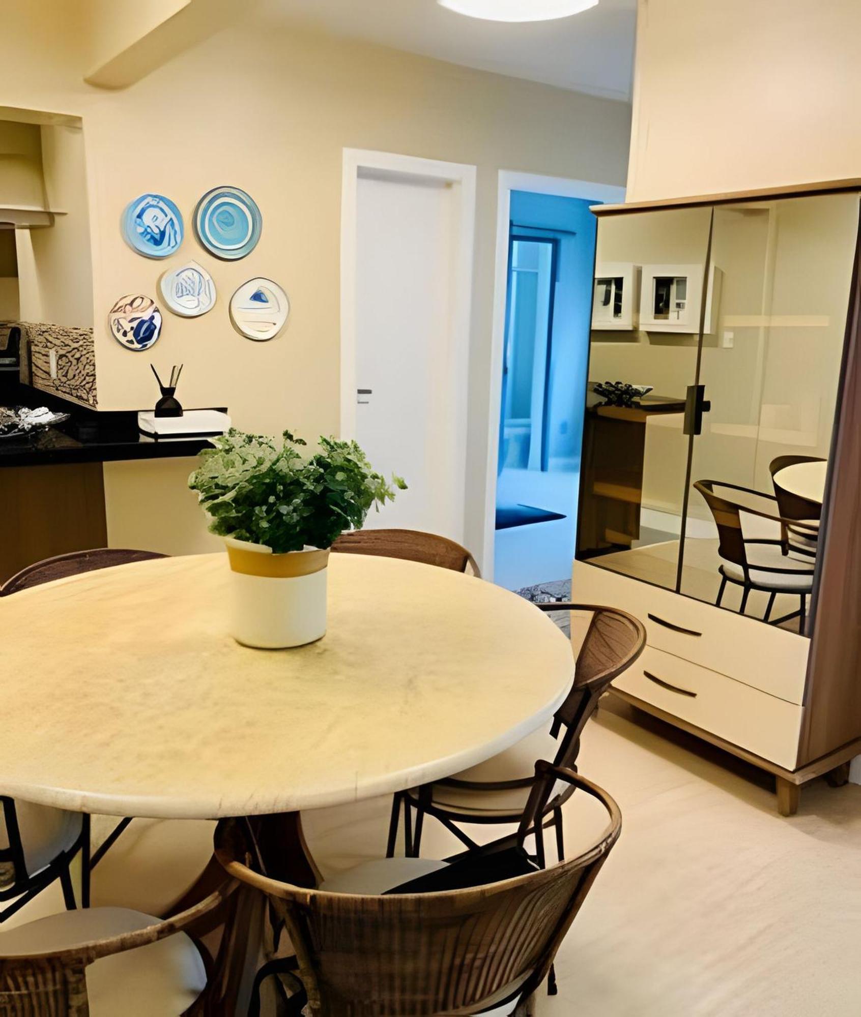 Apartamento Curta! |132| Fino Ap Frente Mar 3 Quartos